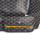Goyard Goyardine Navy Saint Louis GM Tote Bag Palladium Hardware - Thumbnail View 8