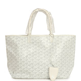 Goyard Goyardine White Saint Louis PM Tote Bag Palladium Hardware - Thumbnail View 1