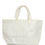 Goyard Goyardine White Saint Louis PM Tote Bag Palladium Hardware - Thumbnail View 4