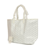 Goyard Goyardine White Saint Louis PM Tote Bag Palladium Hardware - Thumbnail View 5