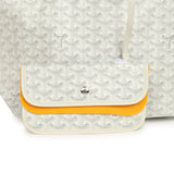 Goyard Goyardine White Saint Louis PM Tote Bag Palladium Hardware - Thumbnail View 8