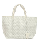 Goyard Goyardine Canvas White Saint Louis GM Tote Palladium Hardware - Thumbnail View 1
