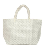 Goyard Goyardine Canvas White Saint Louis GM Tote Palladium Hardware - Thumbnail View 4