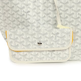Goyard Goyardine Canvas White Saint Louis GM Tote Palladium Hardware - Thumbnail View 7