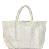 Goyard Goyardine Canvas White Saint Louis GM Tote Palladium Hardware - Thumbnail View 1