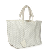 Goyard Goyardine Canvas White Saint Louis GM Tote Palladium Hardware - Thumbnail View 2