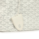 Goyard Goyardine Canvas White Saint Louis GM Tote Palladium Hardware - Thumbnail View 7