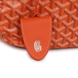 Goyard Goyardine Canvas Orange Saint Louis PM Tote Palladium Hardware - Thumbnail View 6