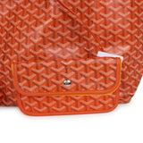 Goyard Goyardine Canvas Orange Saint Louis PM Tote Palladium Hardware - Thumbnail View 8