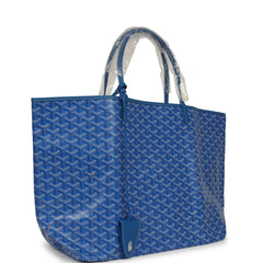 Goyard Goyardine Sky Blue Saint Louis GM Tote Bag Palladium Hardware