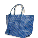 Goyard Goyardine Sky Blue Saint Louis GM Tote Bag Palladium Hardware - Thumbnail View 5