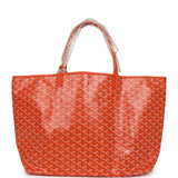 Goyard Goyardine Orange Saint Louis GM Tote Bag Palladium Hardware - Thumbnail View 4