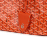 Goyard Goyardine Orange Saint Louis GM Tote Bag Palladium Hardware - Thumbnail View 7