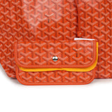 Goyard Goyardine Orange Saint Louis GM Tote Bag Palladium Hardware - Thumbnail View 8