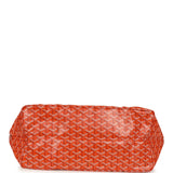 Goyard Goyardine Orange Saint Louis GM Tote Bag Palladium Hardware - Thumbnail View 6