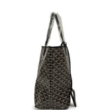 Goyard Goyardine Black Saint Louis PM Tote Bag Palladium Hardware - Thumbnail View 3