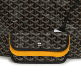 Goyard Goyardine Black Saint Louis PM Tote Bag Palladium Hardware - Thumbnail View 7
