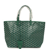 Goyard Goyardine Green Saint Louis PM Tote Bag Palladium Hardware - Thumbnail View 1