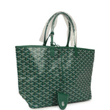 Goyard Goyardine Green Saint Louis PM Tote Bag Palladium Hardware - Thumbnail View 2