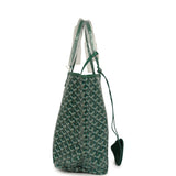 Goyard Goyardine Green Saint Louis PM Tote Bag Palladium Hardware - Thumbnail View 3