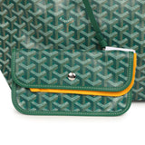 Goyard Goyardine Green Saint Louis PM Tote Bag Palladium Hardware - Thumbnail View 8