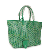 Goyard Goyardine Meadow Green Saint Louis PM Tote Palladium Hardware - Thumbnail View 2