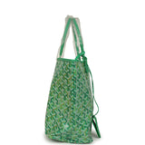 Goyard Goyardine Meadow Green Saint Louis PM Tote Palladium Hardware - Thumbnail View 3
