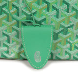 Goyard Goyardine Meadow Green Saint Louis PM Tote Palladium Hardware - Thumbnail View 7