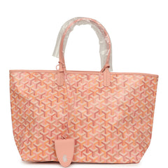 Goyard Goyardine Powder Pink Saint Louis PM Tote Palladium Hardware