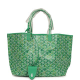 Goyard Goyardine Meadow Green Saint Louis PM Tote Palladium Hardware - Thumbnail View 1