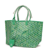 Goyard Goyardine Meadow Green Saint Louis PM Tote Palladium Hardware - Thumbnail View 5