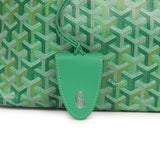 Goyard Goyardine Meadow Green Saint Louis PM Tote Palladium Hardware - Thumbnail View 6