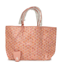 Goyard Goyardine Powder Pink Saint Louis PM Tote Palladium Hardware