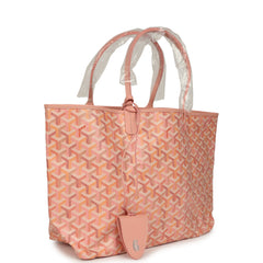 Goyard Goyardine Powder Pink Saint Louis PM Tote Palladium Hardware