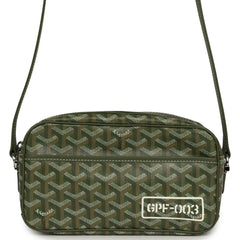 Goyard Goyardine Khaki Cap Vert PM Bag Palladium Hardware