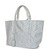 Goyard Goyardine Polar Blue Saint Louis GM Tote Palladium Hardware - Thumbnail View 5