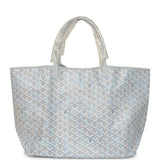 Goyard Goyardine Polar Blue Saint Louis GM Tote Palladium Hardware - Thumbnail View 4