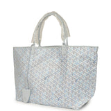 Goyard Goyardine Polar Blue Saint Louis GM Tote Palladium Hardware - Thumbnail View 5