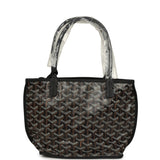 Goyard Goyardine Hand-Painted Heart Anjou Black Mini Bag Palladium Hardware - Thumbnail View 4