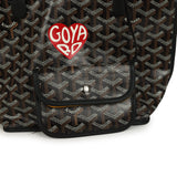 Goyard Goyardine Hand-Painted Heart Anjou Black Mini Bag Palladium Hardware - Thumbnail View 7