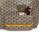 Goyard Goyardine Greige Anjou PM Embroidered Bunny Tote Palladium Hardware - Thumbnail View 7