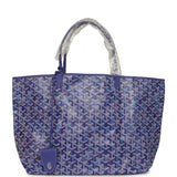 Goyard Goyardine Blueberry Purple Saint Louis GM Tote Palladium Hardware - Thumbnail View 1
