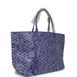 Goyard Goyardine Blueberry Purple Saint Louis GM Tote Palladium Hardware - Thumbnail View 2