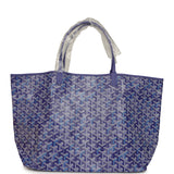 Goyard Goyardine Blueberry Purple Saint Louis GM Tote Palladium Hardware - Thumbnail View 4