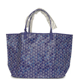 Goyard Goyardine Blueberry Purple Saint Louis GM Tote Palladium Hardware - Thumbnail View 4