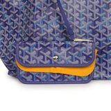 Goyard Goyardine Blueberry Purple Saint Louis GM Tote Palladium Hardware - Thumbnail View 6