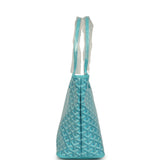 Goyard Goyardine Canvas Turquoise Artois PM Tote Palladium Hardware - Thumbnail View 3