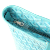 Goyard Goyardine Canvas Turquoise Artois PM Tote Palladium Hardware - Thumbnail View 7
