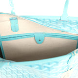 Goyard Goyardine Canvas Turquoise Artois PM Tote Palladium Hardware - Thumbnail View 9