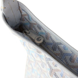Goyard Goyardine Canvas Polar Blue Boheme Hobo Palladium Hardware - Thumbnail View 7